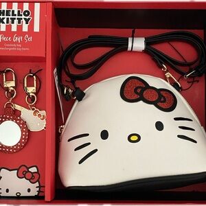 Hello Kitty Crossbody Bag Set - Red and White